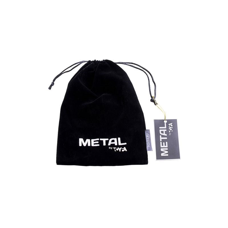 Metal Silver Metal Anal Plug Small With Coloured Tail - - Butt Plugs