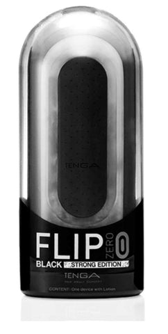 Tenga Flip 0 Electronic Vibration Black Male Masturbator with Dual Cores - Masturbators and Strokers