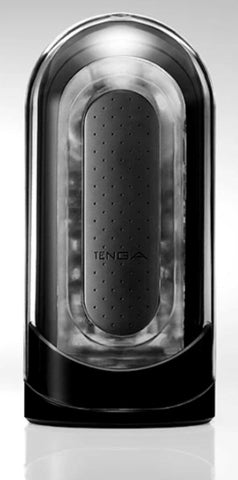 Tenga Flip 0 Electronic Vibration Black Male Masturbator with Dual Cores - Masturbators and Strokers