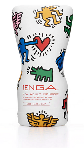 Tenga Soft Tube Cup Keith Haring Limited Edition Single Use Masturbator - Masturbators and Strokers