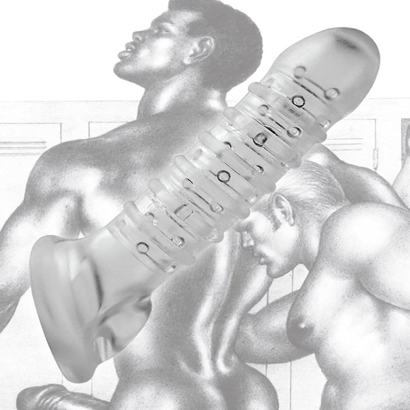 Textured Stretchy Mens Pleasure Cock Sheath - - Pumps, Extenders and Sleeves