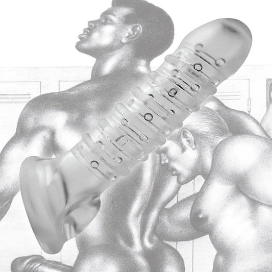 Textured Stretchy Mens Pleasure Cock Sheath - - Pumps, Extenders and Sleeves