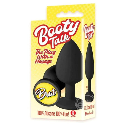 Playful Brat Embrace Your Desires with The 9s Booty Talk Silicone Butt Plug - Butt Plugs
