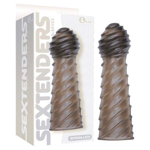 Icon Brands The 9s Sextenders 3 Pack Textured Sleeves with Vibrator - Pumps, Extenders and Sleeves