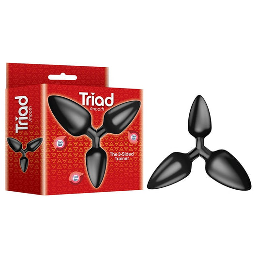 The 9's Triad 3 Way Butt Plug - Smooth - - Butt Plugs