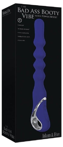 Adam & Eve Sextoys The Bad Ass Booty Vibe with Power Boost Anal Vibrator - Anal Vibrators