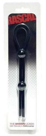 C1R Releasing The Brawn Cock Leash Adjustable Silicone Cock Ring - Cock Rings