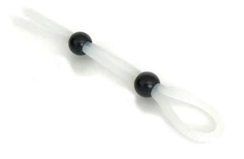 C1R Releasing The Brawn Double Silicone Cock Leash with Adjustable Control - Stretchy Cock Rings