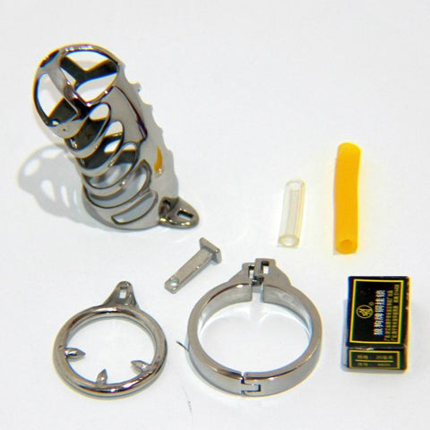 BDStyle The Cartilage Chastity Device with Dual Ring Spiked Security - Male Chastity
