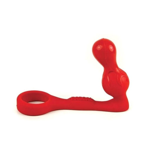 C1R Releasing The Clencher Red Dual Stimulation Cock Ring Butt Plug - Stretchy Cock Rings