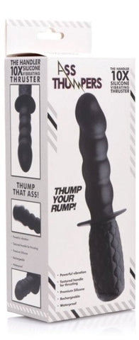 XR Brands The Handler 10X Silicone Vibrating Thruster with 10 Vibration Modes - Butt Plugs