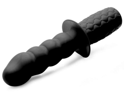XR Brands The Handler 10X Silicone Vibrating Thruster with 10 Vibration Modes - Butt Plugs