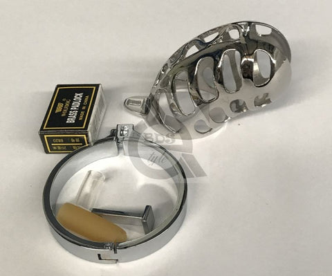 BDStyle The Snake Metal Cock Cage Stainless Steel Chastity Device - Male Chastity