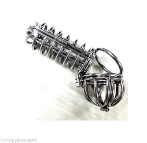 Hells Couture The Ultimate Full Male Chastity Device Steel Cage - Male Chastity