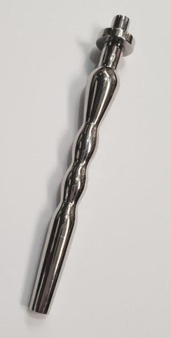 Hells Couture The Undy Waved Hollow Penis Plug with Hollow Core - Penis Plugs