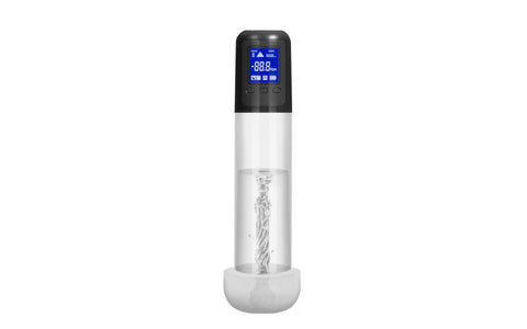 Shots Toys Smart Rechargeable LCD Penis Pump With Sleeve