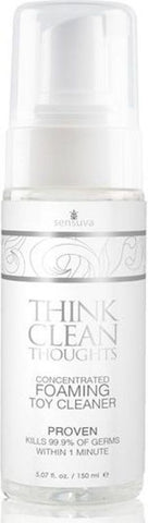 Sensuva On Think Clean Thoughts Foaming Toy Cleaner 150ml Antibacterial - Adult Toy Cleaner