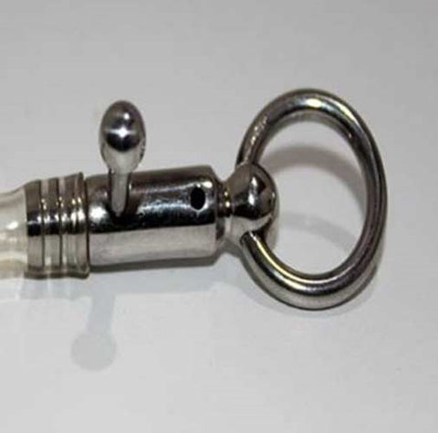 Hells Couture Thru Hole Bendable Penis Plug with Flexible Core - Penis Plugs