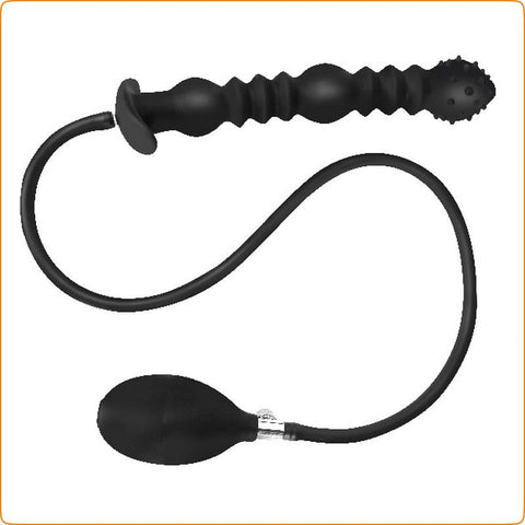 BDStyle Thrusting 3 Balls Inflatable Dildo Plug Customizable Anal Stimulation - Butt Plugs