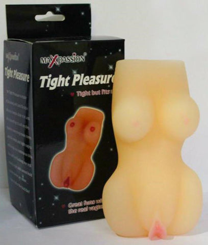 Maxpassion Tight Pleasure Masturbator with Ribbed Interior Texture - Masturbators and Strokers