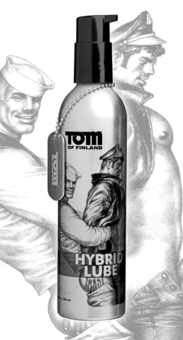 Tom of Finland Hybrid Water Based Lubricant 8oz - Water Based Lubes