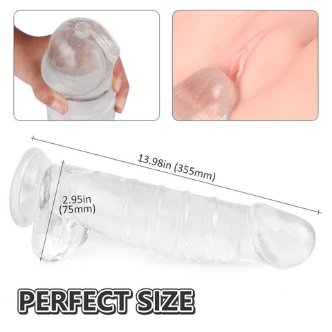 S-Hande Denny Real Feel Penis with Balls XXL Extra - Realistic Dildos