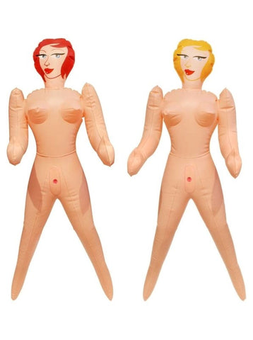 Pipedream Travel Size Instant Threesome Sex Doll Compact Inflatable Set - Love Dolls