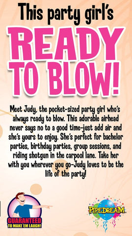 Pipedream Travel Size Judy Inflatable Blow Up Love Doll Portable Design - Love Dolls