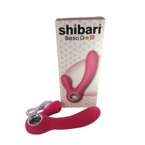 Shibari Beso G G Spot and Clitoral Vibrator Pink Dual Stimulation - G-Spot Vibrators