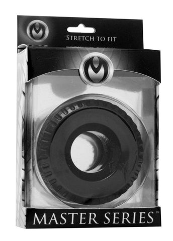 XR Brands Tread Ultimate Tire Cock Ring with Tire Tread Texture - Cock Rings