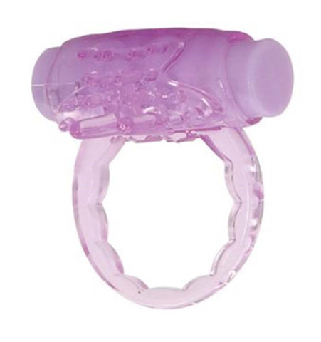 Hott Products Turbo Dinger Ring Vibrating Cock Ring with Clitoral Nubs - Vibrating Cock Rings