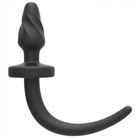 BDStyle Twirly Dog Tail Plug Large Premium Silicone Pet Play Accessory - Prostate Toys