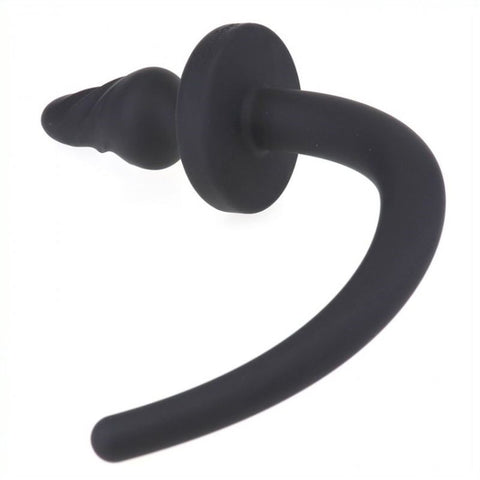 BDStyle Twirly Dog Tail Plug Large Premium Silicone Pet Play Accessory - Prostate Toys