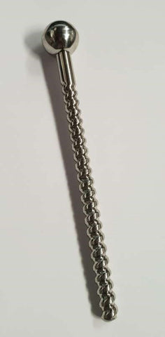 Hells Couture Twisty Urethral Sound Medical Steel with Threaded Design - Penis Plugs