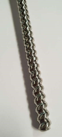 Hells Couture Twisty Urethral Sound Medical Steel with Threaded Design - Penis Plugs