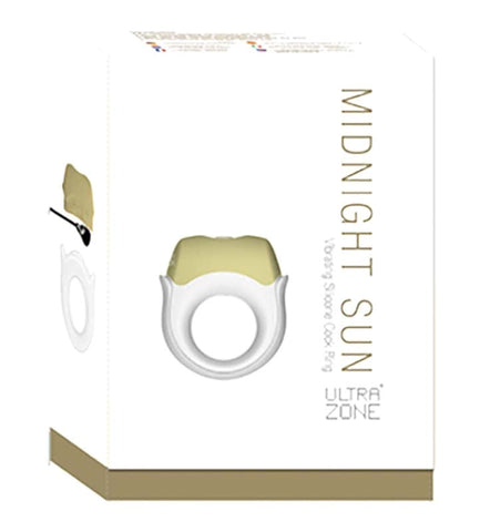 Topco UltraZone Midnight Sun Vibrating Silicone Cock Ring with 6 Functions - Cock Rings