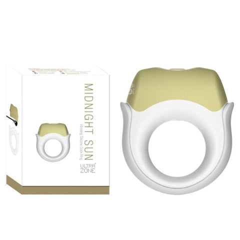 Topco UltraZone Midnight Sun Vibrating Silicone Cock Ring with 6 Functions - Cock Rings