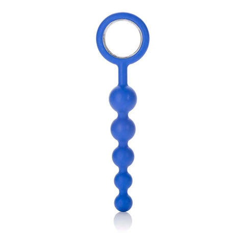 CalExotics Up Ride It Up! Silicone Anal Beads Blue - Butt Plugs