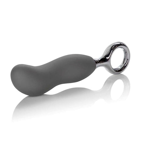 CalExotics Up! Curve It Up Silicone Prostate Toys Grey - Anal Dildos