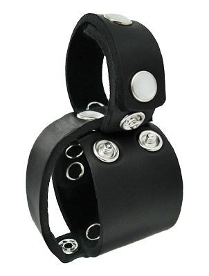 XR Brands Vault Neoprene Stretcher With Removable Cock Ring Black Adjustable - Cock Rings