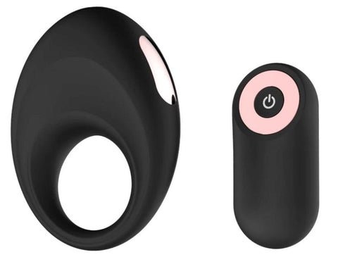 Velvetine Finley Vibrating Cock Ring with Remote Control and 10 Patterns - Cock Rings