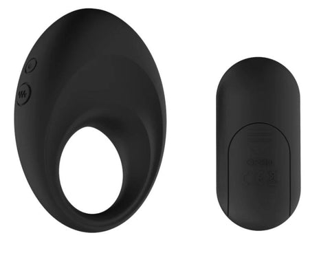 Velvetine Finley Vibrating Cock Ring with Remote Control and 10 Patterns - Cock Rings