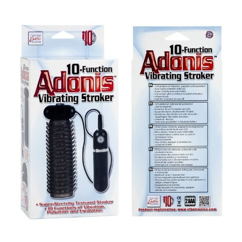 CalExotics 10 Functions Adonis Vibrating Male Stroker - Masturbators and Strokers