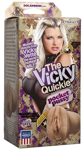 Doc Johnson Vicky Vette Pocket Pussy Realistic UltraSKYN Masturbator - Masturbators and Strokers