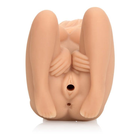 California Exotics Vivid Raw Double Banger TPR Male Masturbator - Masturbators and Strokers