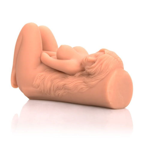 California Exotics Vivid Raw Double Banger TPR Male Masturbator - Masturbators and Strokers