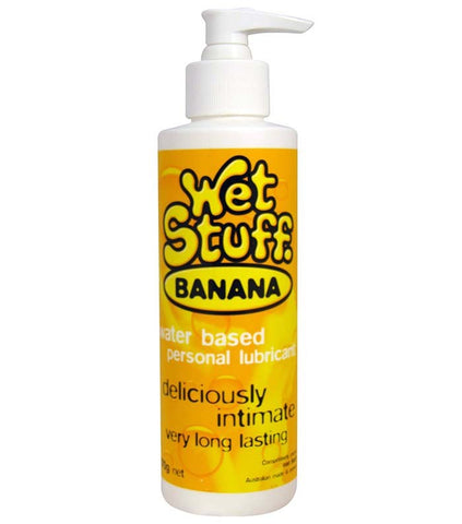 Wet Stuff Banana Lubricant All Fit Cock Rings Sugar Free Natural Formula - Water Based Lubes