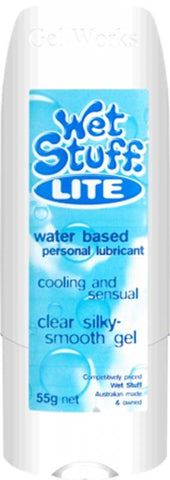 Wet Stuff Lite Water Base Lubricant Solo Fit Options Lightweight Formula - Water Based Lubes