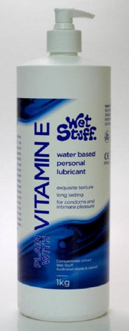 Gel Works Wet Stuff With Vitamin E Lubricant Pump Top Water Based Formula - Water Based Lubes