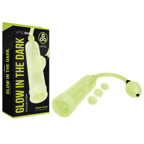 Xgen Products WhipSmart Glow In Dark Penis Pump with Illuminated Enhancement - Pumps, Extenders and Sleeves